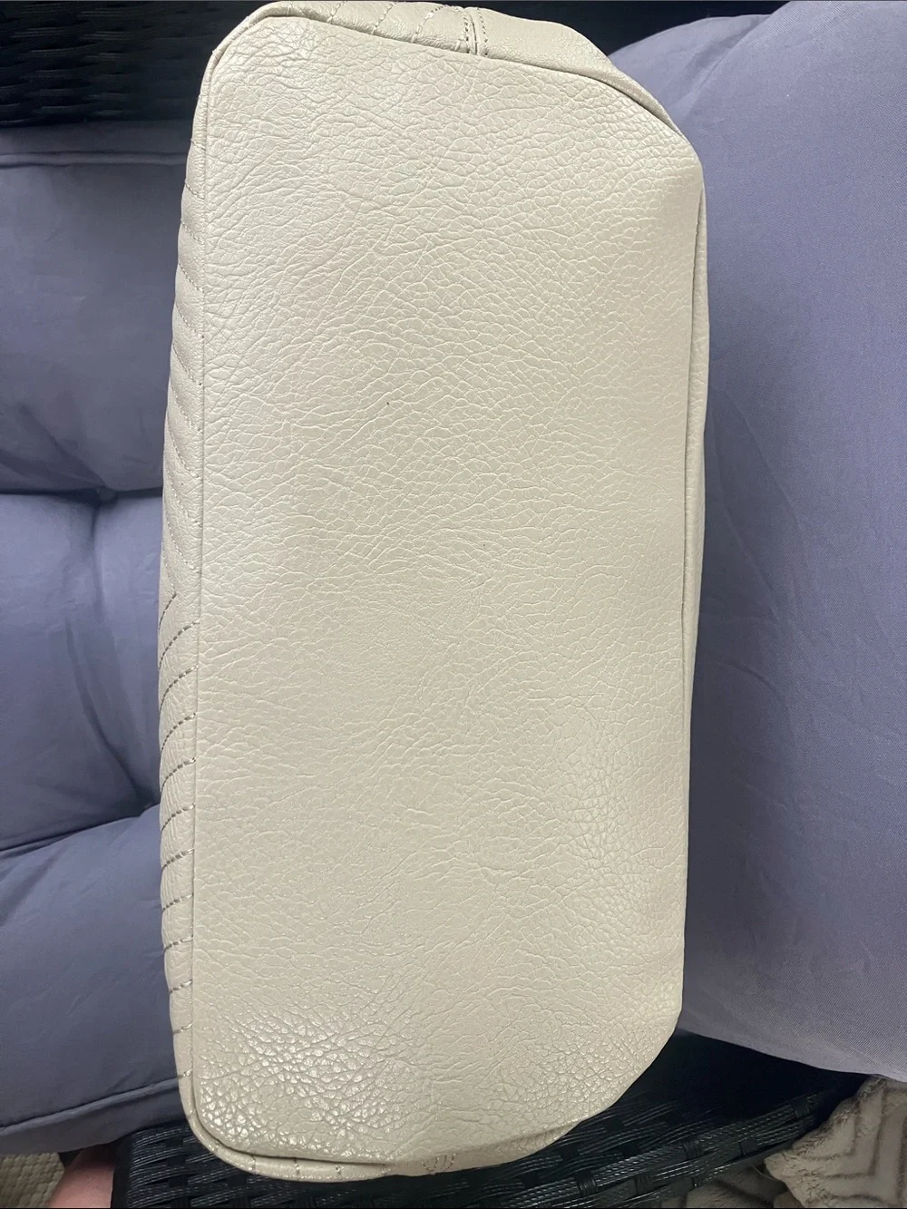 Kenneth Cole Reaction Quilted Taupe Tote with Silver Hardware
